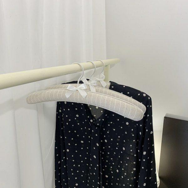 艺林高档棉麻条纹布艺衣架欧式简约小清新包布衣架海绵防滑无痕41,收纳整理,植绒衣架/布衣架,淘宝优惠券,粉丝福利购,淘宝优惠卷