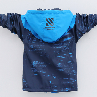 胖儿童双面穿风衣 加绒上衣休闲春装 男童两面穿外套春秋 2020新款