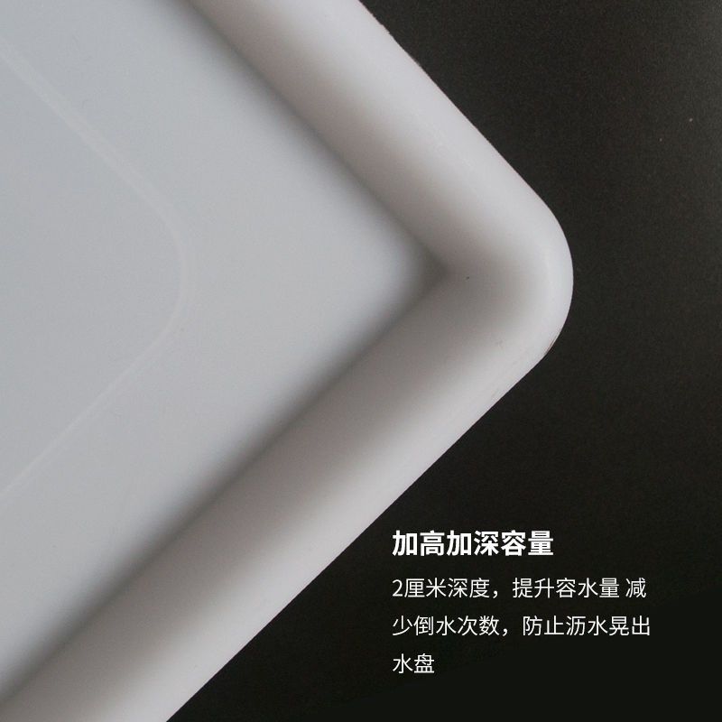 厨房碗碟新品拉篮塑料接水盘调味拉篮托盘沥水架托盘碗柜防潮积水