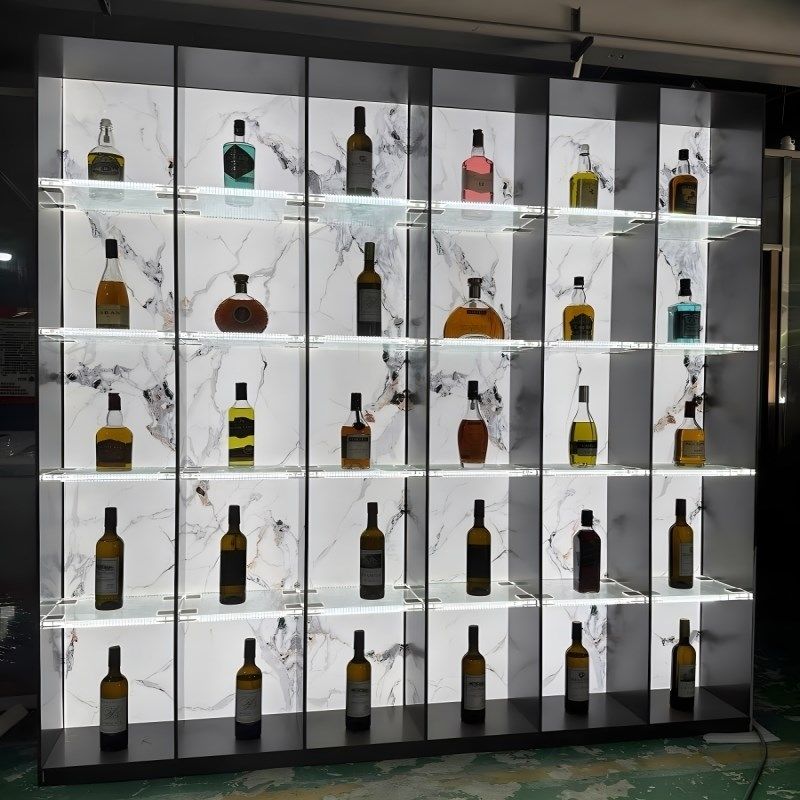 不锈钢金属钢板柜亚克力发光背板开放格装饰柜酒柜铝板极简钢板柜,金属材料及制品,不锈钢制品,淘宝优惠券,粉丝福利购,淘宝优惠卷