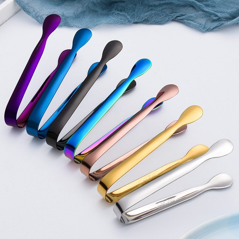 直供304不锈钢调酒冰夹冰块夹 创意酒杯小冰球方糖夹子冰粒夹