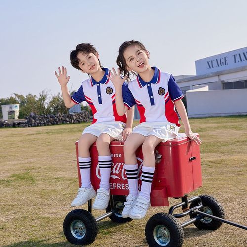 中小学生夏装团体校服幼儿园园服纯棉夏六一运动会大班毕业照班服