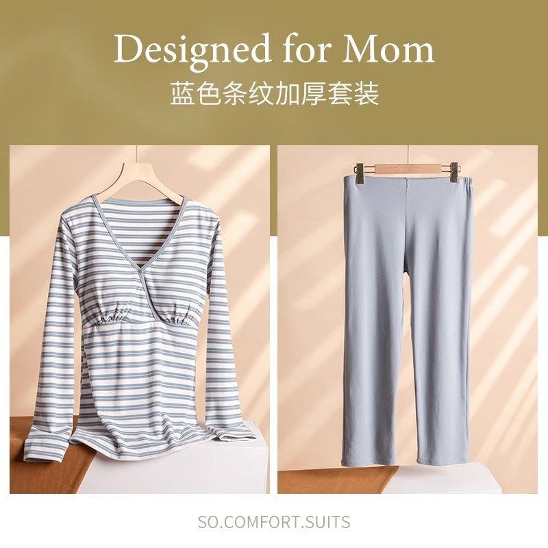 加厚纯棉大码月子服孕妇装交叉长袖家居服睡衣睡裤套装厂家,孕妇装/孕产妇用品/营养,哺乳衣/月子服,淘宝优惠券,粉丝福利购,淘宝优惠卷