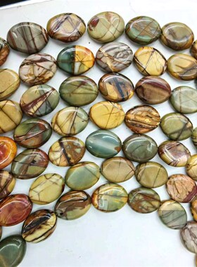 新款 天然红线松石旦形散珠串珠手链项链发簪耳饰diy饰品配饰