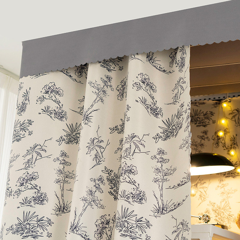 遮光床帘学生宿舍加厚寝室上铺男下铺女生公主风简约遮挡帘子床幔