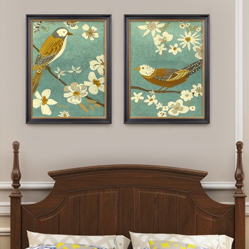 花鸟美式装饰画简约画客厅现代北欧玄关画餐厅挂画沙发背景墙壁画,家居饰品,现代装饰画,淘宝优惠券,粉丝福利购,淘宝优惠卷