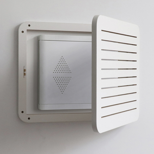 弱电箱装饰遮挡柜北欧简约创意多媒体箱盖板玄关壁挂超薄实木白板