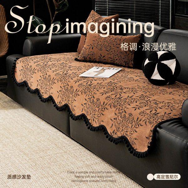 沙发垫子2024新款四季通用轻奢高级感皮沙发坐垫固定防滑沙发盖布,居家布艺,沙发垫,淘宝优惠券,粉丝福利购,淘宝优惠卷