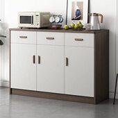 办公室储物柜厨房置物柜家用客厅靠茶水柜墙柜碗柜餐边柜收纳柜子