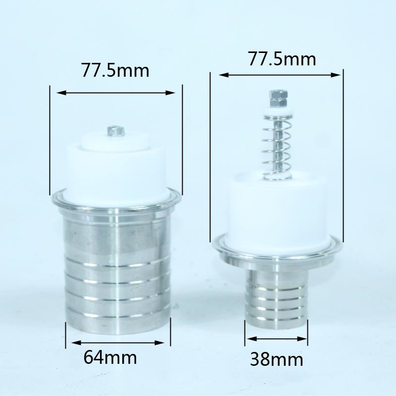 三通快装止回阀卡盘直径各型号适配三通管径:25/51/64/7.6mm现货