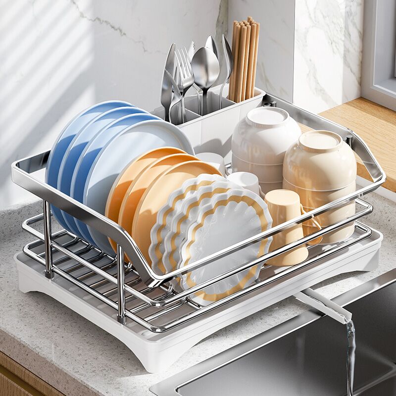 不锈钢沥水d篮碗架单层碗碟收纳架厨房置物架放碗盘碗筷沥水架