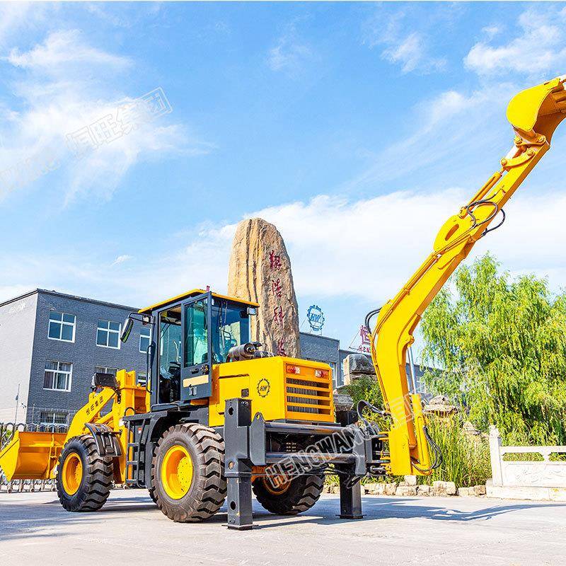 两头忙挖掘装载机多功能轮式铲车前铲后挖农用四驱微型挖机两头忙