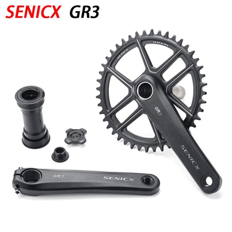 SENICX驭勇GR3公路车自行车牙盘Gravel越野单盘超T轻曲柄24MM轴心
