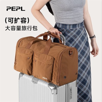 可折叠手提旅行包男款短途轻便大容量G行李袋健身旅游拉杆箱附加