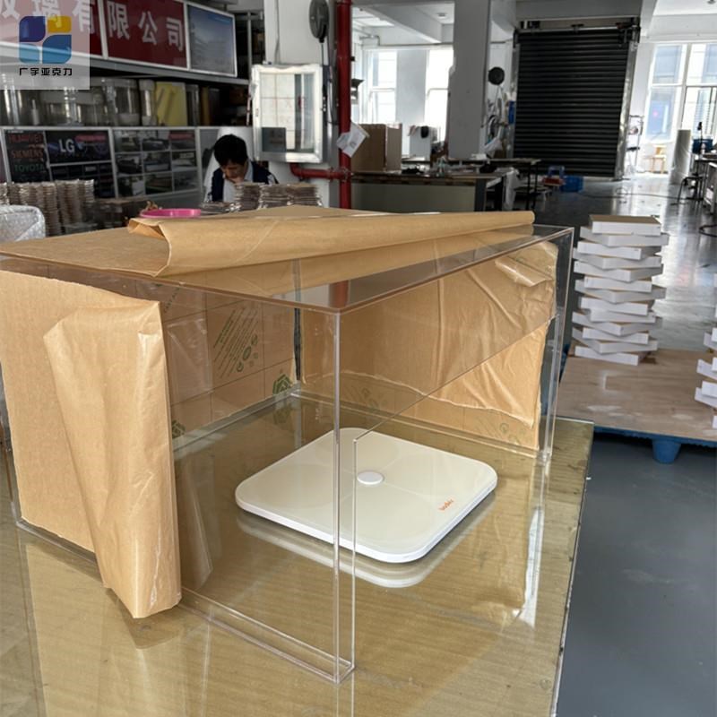 实验室电c子秤透明防风罩电子天平防尘罩按图定制有机玻璃U型热弯