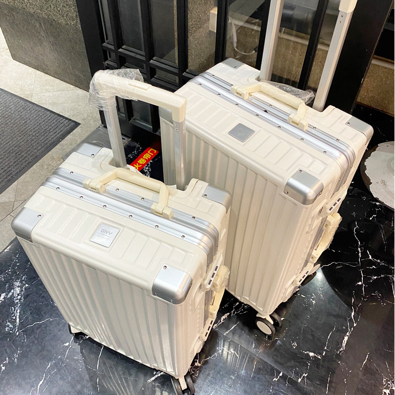 拉杆箱旅行箱24寸男铝框行李箱定制20女F密码行李箱26寸可定制log