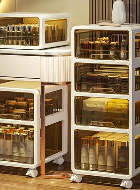 。甲油胶收纳柜美甲店专用带轮置物架抽屉式化妆品储物推车落地柜
