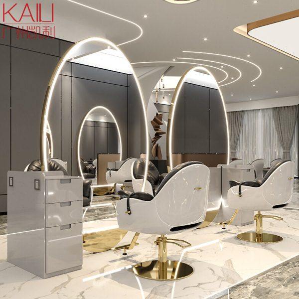 网红理发店镜子大圆镜美发店镜台单双面美发店烫染落地镜发廊专用,商业/办公家具,理发镜台,淘宝优惠券,粉丝福利购,淘宝优惠卷