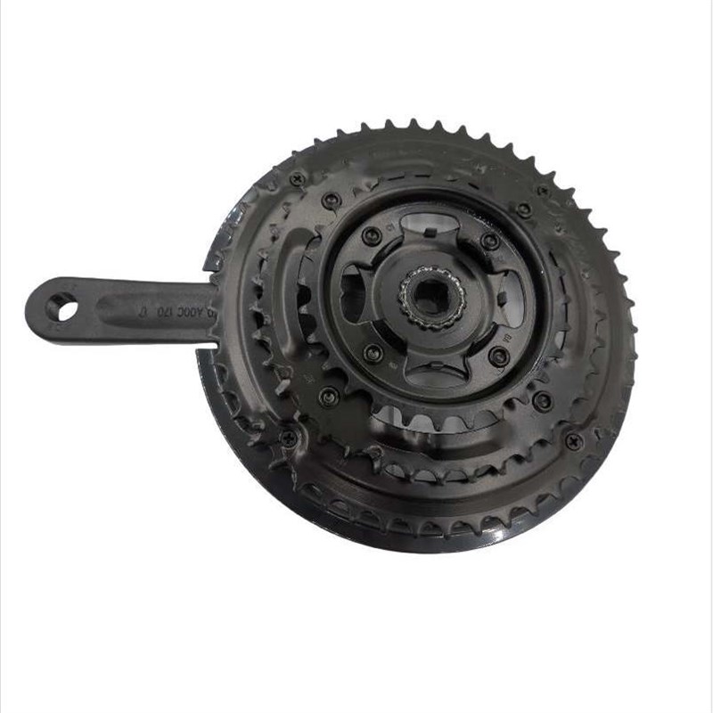 加大轮盘铝合金轮盘自行车48T牙盘炼盘齿盘曲柄P变速27速21速前齿