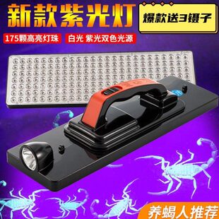 照蝎子灯专用超亮强光紫光灯大功率可充电式超长续航大平板蝎子灯
