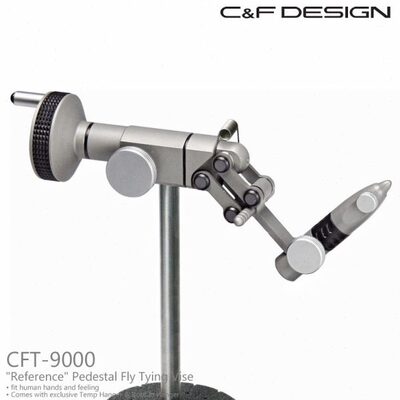 飞钓绑钩台日本CF座式进口CFT-9000台式精工飞蝇毛钩虎钳现货推荐