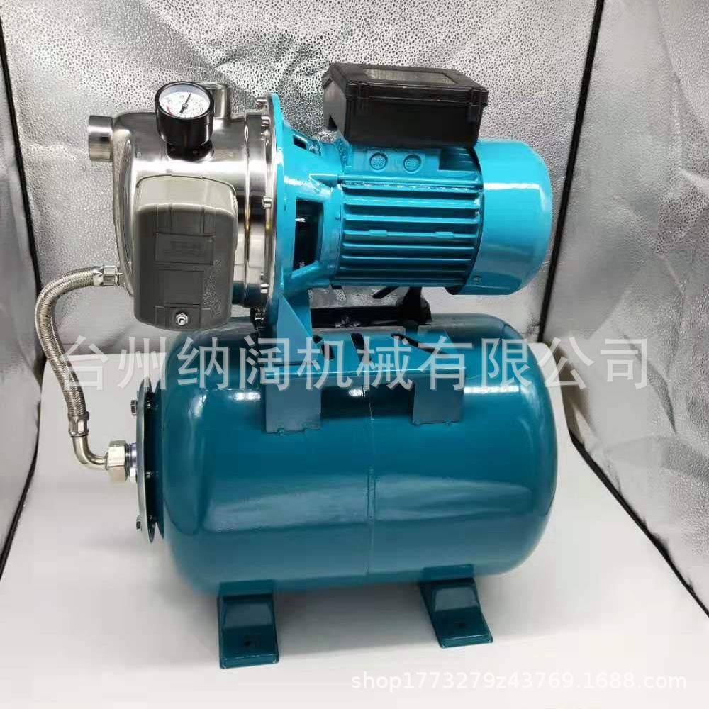跨境不锈钢浅井喷射泵1HP增压泵抽水泵110V自吸泵离心泵带罐子泵
