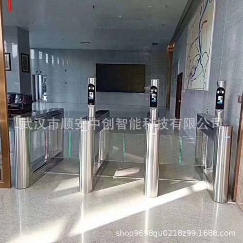 武汉人脸识别门禁一体机刷脸进出闸机人证比对人脸识别摆闸通道闸