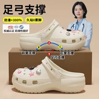 德国手术室洞洞鞋防滑医护士软底外穿凉拖鞋2026新款女足弓支撑JZ