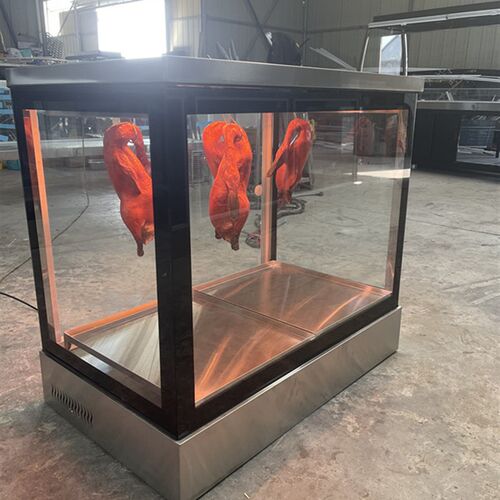 保温烤鸭柜商用台式恒温箱加热烧腊脆皮五花肉保温熟食玻璃展示柜