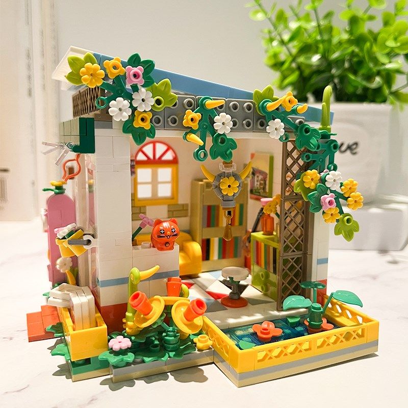 DIY小屋模型 微场景拼装玩具手工建筑送男生实用摆件创意生日礼品