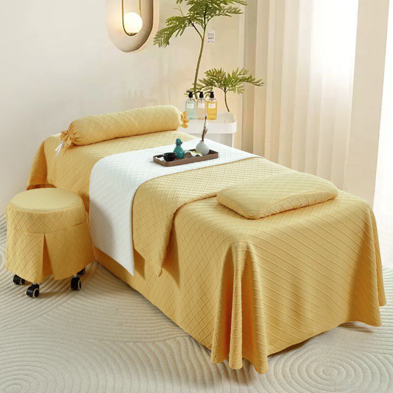【抗皱面料】美容床罩四件套高端高档美容院纯棉质感专用床单通用