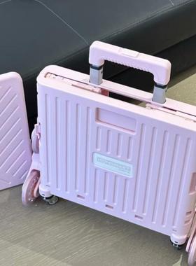 拉车买菜拿快递爬楼手拉小推车鸣玙轻便折叠超市购物小推车带盖