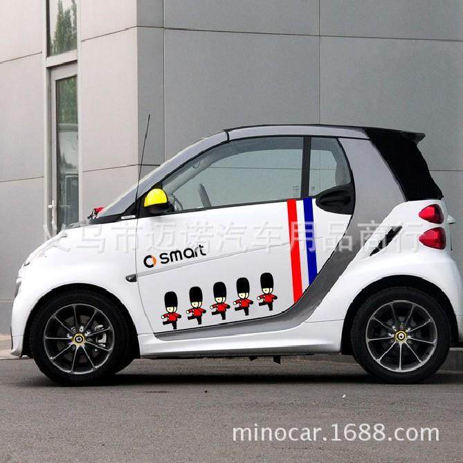 适用于奔驰smart汽车贴纸英伦风格士兵范大头兵红蓝彩条车身贴,清洗/食品/商业设备,风口/风叶/风机配件,淘宝优惠券,粉丝福利购,淘宝优惠卷