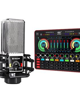 十盏灯PKking话筒直播电容麦克风设备K歌喊麦录修音支持电脑台式