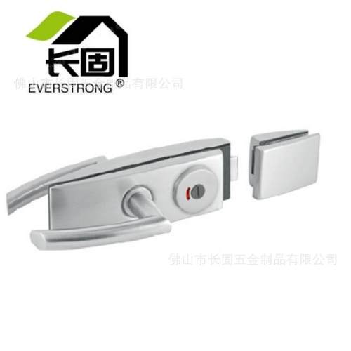 长固ST-G021B双开门用玻璃门锁执手锁中央锁红绿指示门锁