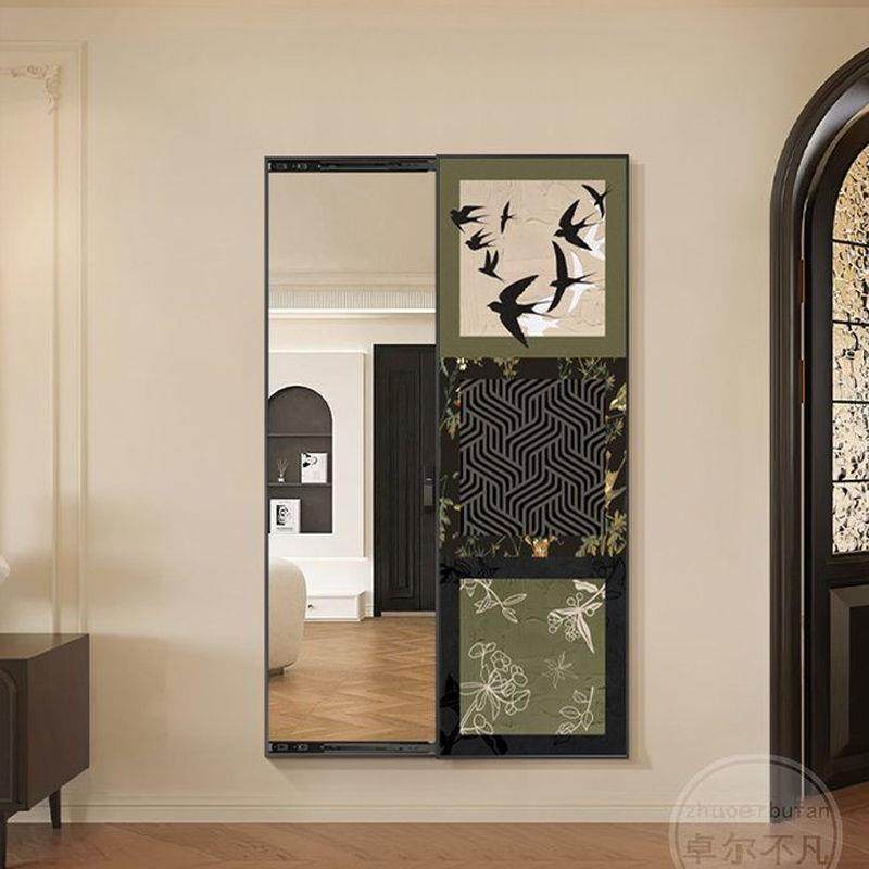 中国风隐藏式长条全身镜玄关装饰画极简壁挂式隐形家居推拉镜子,清洗/食品/商业设备,风口/风叶/风机配件,淘宝优惠券,粉丝福利购,淘宝优惠卷