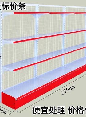 超市货架便利店展示架小卖部全铁多层架子