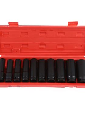 1/210件套筒重型大飞六角加长加厚套筒气动电动扳手套头小风炮