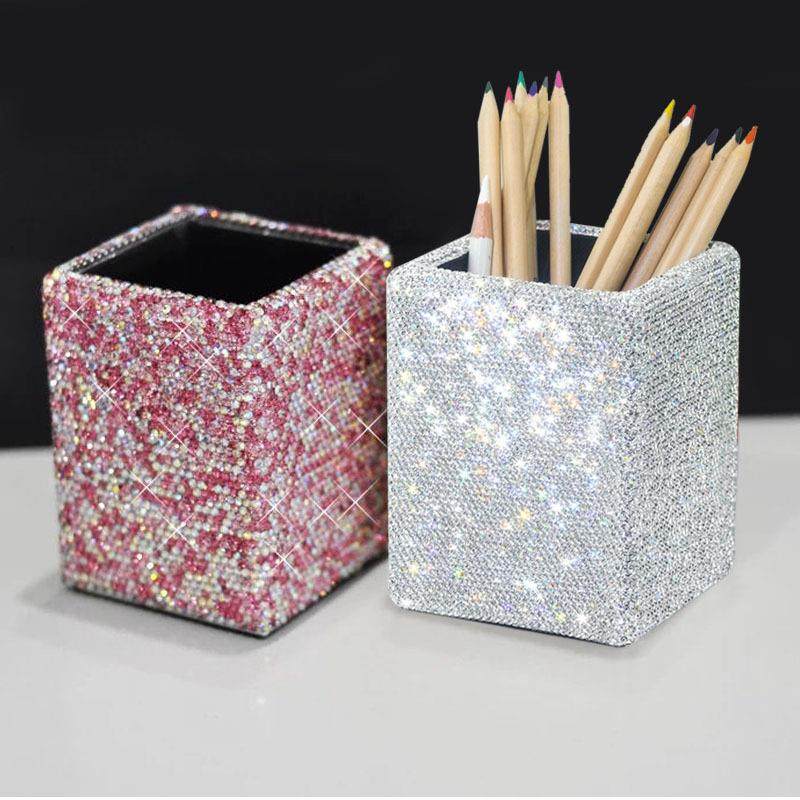 办公室笔筒高颜值镶钻大容量化妆刷收纳盒桌面化妆工具收纳筒,清洗/食品/商业设备,风口/风叶/风机配件,淘宝优惠券,粉丝福利购,淘宝优惠卷