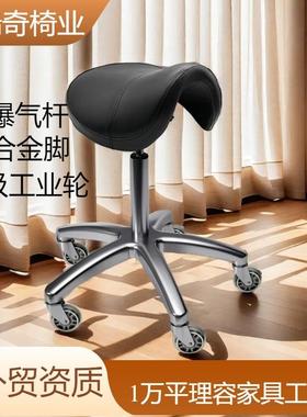 大工凳技师凳理发师椅子吧台椅子理发椅静音轮二级气杆技师凳