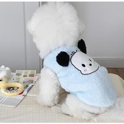 冬装新款ins可爱风加绒保暖宠物衣服带牵引扣狗狗小型犬泰迪比熊