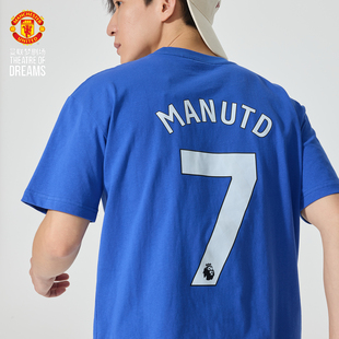 曼联梦剧场红魔短袖T恤纯棉圆领短袖T恤7号短袖