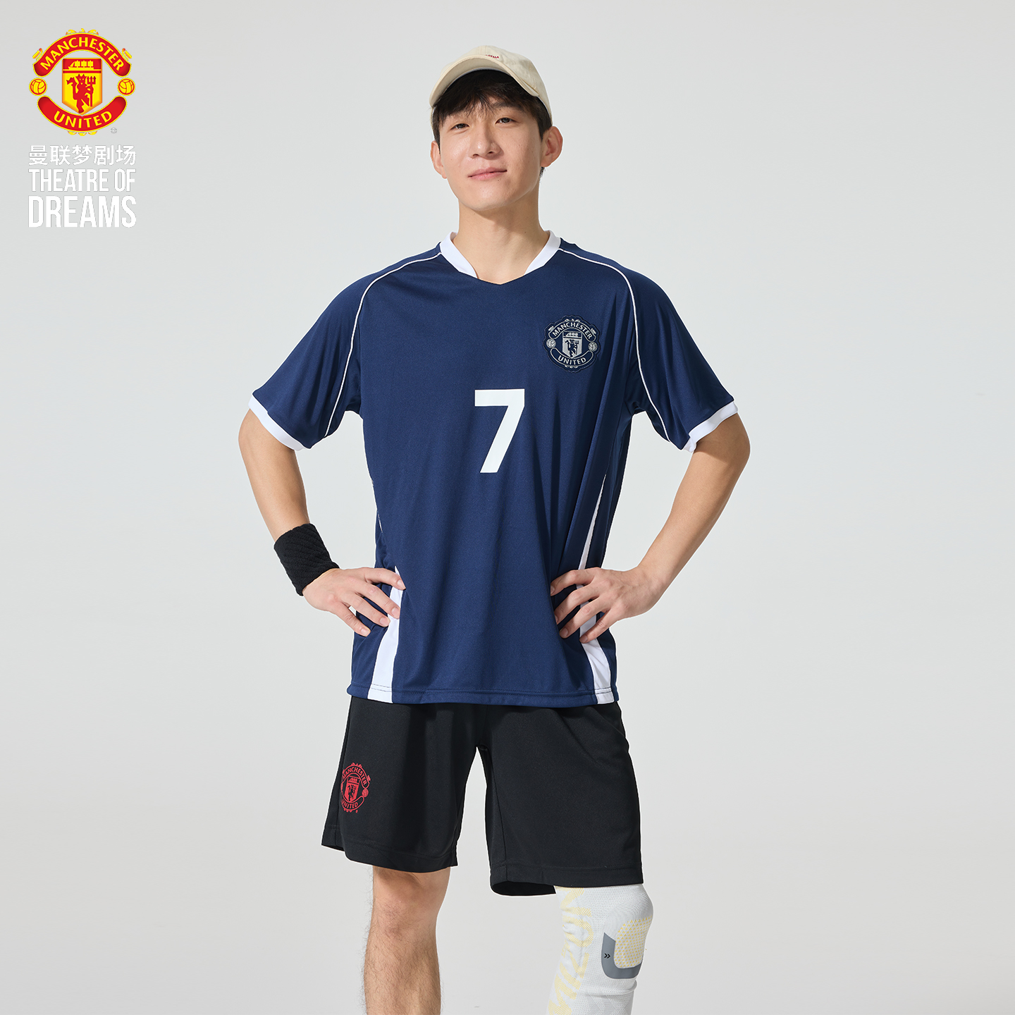 曼联梦剧场曼联7号训练服 速干衣 透气球衣短袖T恤短袖足球服