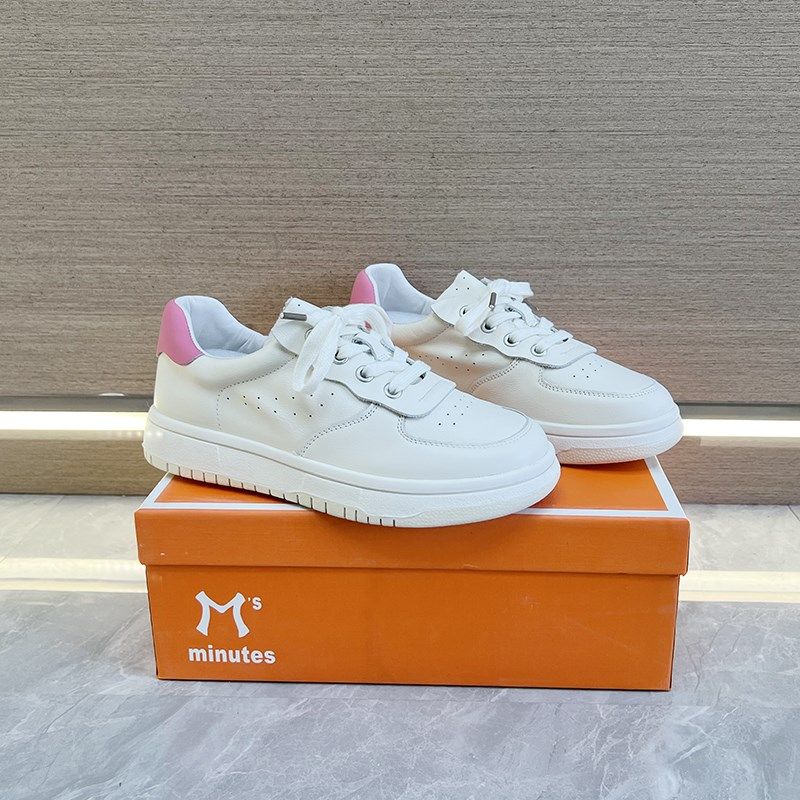 头层牛皮休闲板鞋女2024春夏新款平底舒适柔软百搭镂空真皮小白鞋,女鞋,休闲板鞋,淘宝优惠券,粉丝福利购,淘宝优惠卷