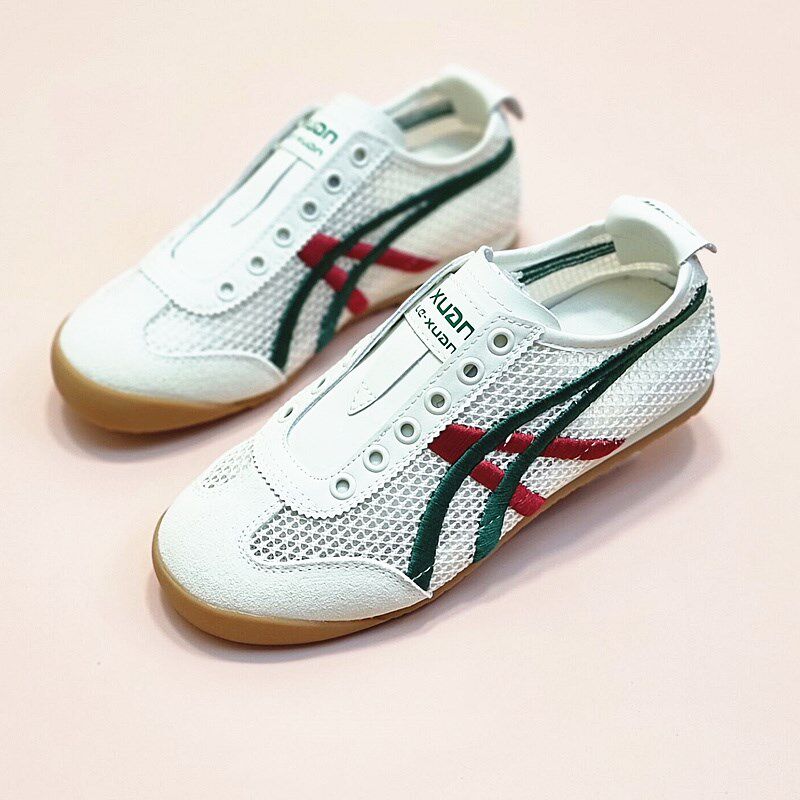 真皮网面透气德训鞋女春夏新款百搭休闲板鞋镂空小白鞋女平底女鞋,女鞋,网面鞋,淘宝优惠券,粉丝福利购,淘宝优惠卷