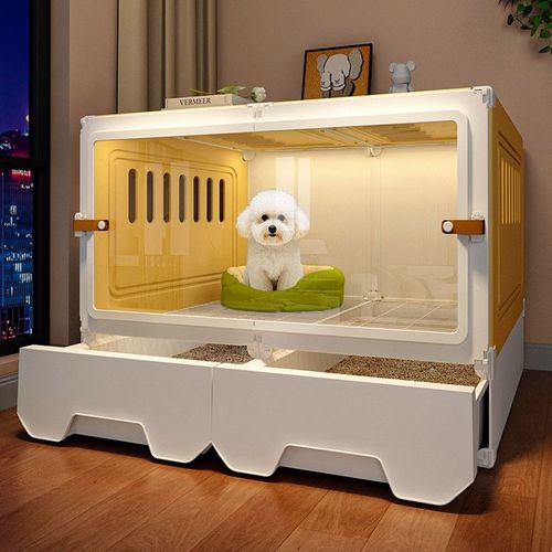 狗笼子小型犬带厕所分离狗窝一室一厅一卫厕所一体宠物狗别墅室内