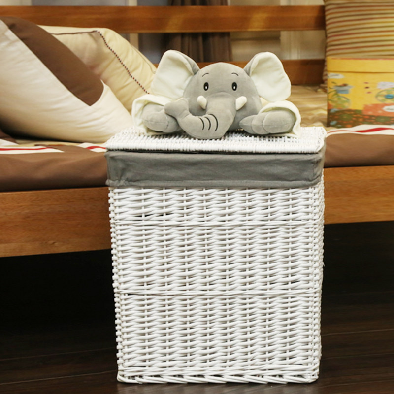 收纳筐藤编创意有盖脏衣服收纳箱洗衣篮篓衣物儿童玩具整理收纳篮,收纳整理,脏衣桶,淘宝优惠券,粉丝福利购,淘宝优惠卷