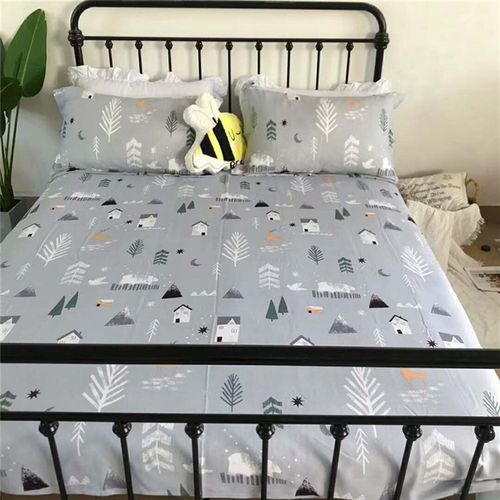 凉感竹纤维床单双人睡单夏天软凉席粗布加厚透气裸睡床单吸汗耐用