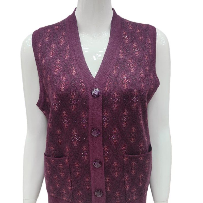 中老年马甲女2025年春季新款妈妈装马夹奶奶针织开衫老人背心外套,女装/女士精品,马夹,淘宝优惠券,粉丝福利购,淘宝优惠卷