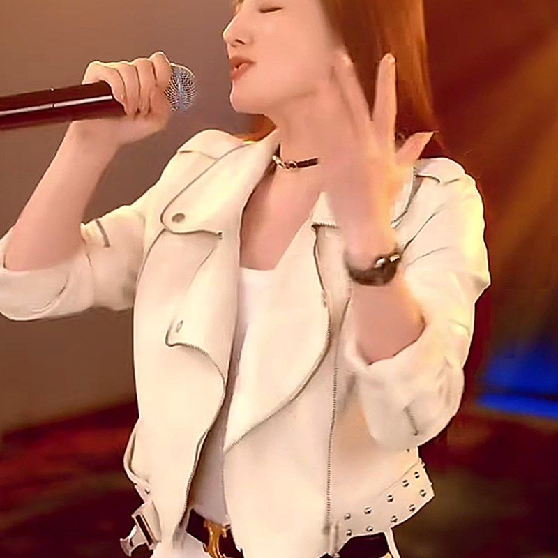 2023年新款铆钉皮衣外套女帅气黑色休闲小个子短款机车服pu皮夹克,女装/女士精品,时尚套装,淘宝优惠券,粉丝福利购,淘宝优惠卷